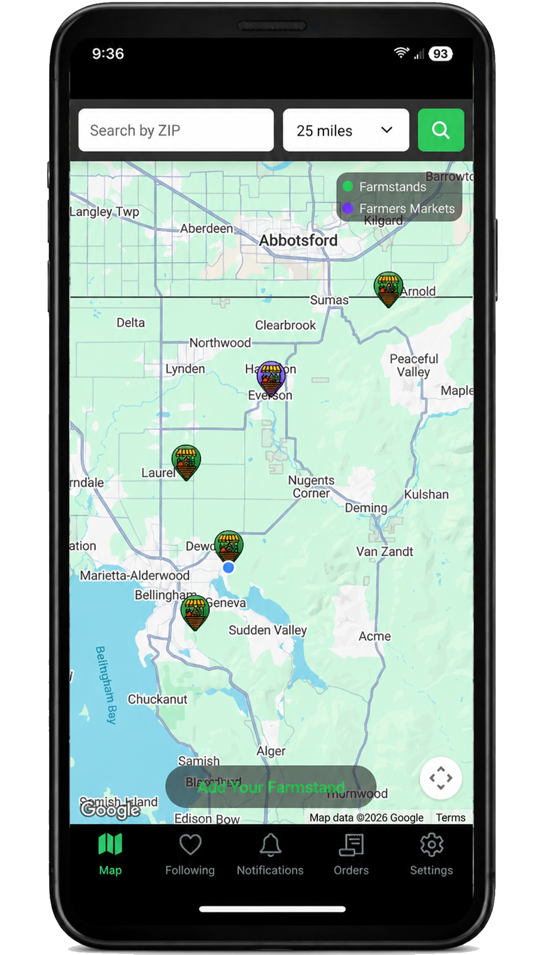 Farmstander app screenshot 1