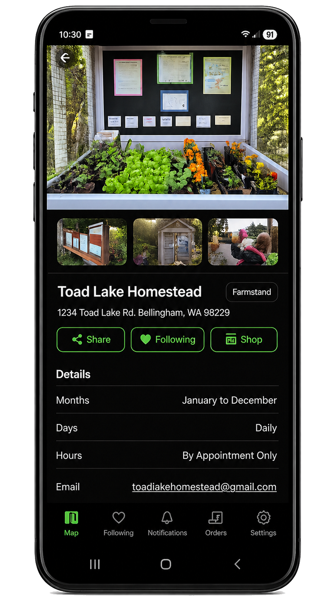 Farmstander app screenshot 2